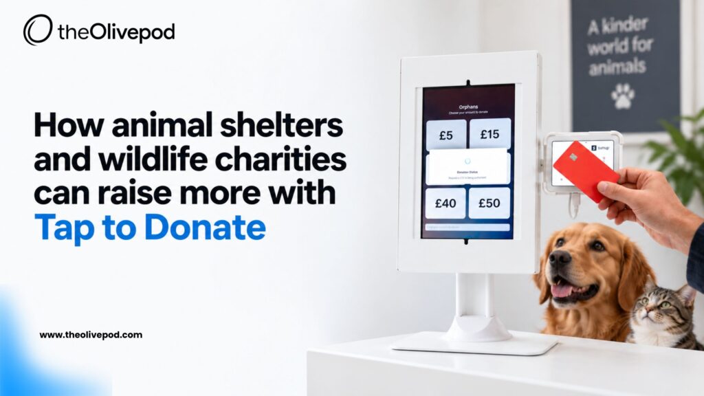 How animal shelters and wildlife charities can raise more with Tap to Donate using a contactless donation kiosk.